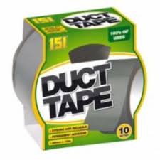 green coloured box on which duct tape is written on it