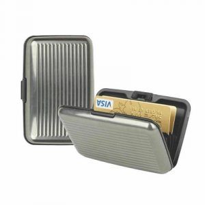 aluminium business credit card holder